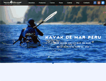 Tablet Screenshot of kayakdemarperu.com